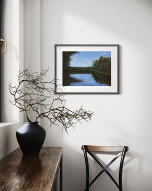 Lake with Reeds Limited Edition Framed Print