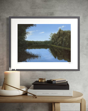 Lake with Reeds Limited Edition Framed Print