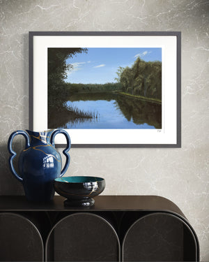 Lake with Reeds Limited Edition Framed Print