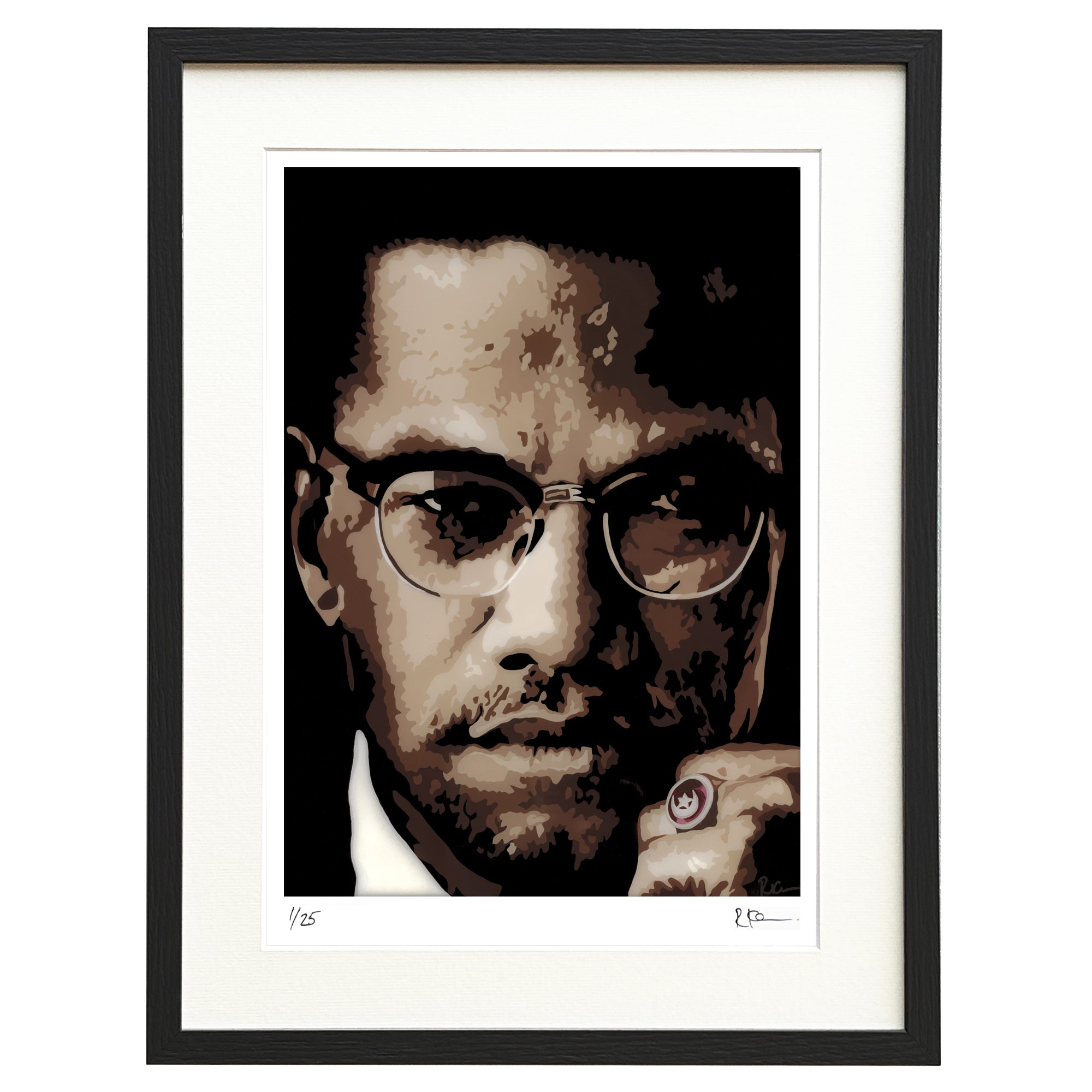 Malcolm X Limited Edition Framed Print