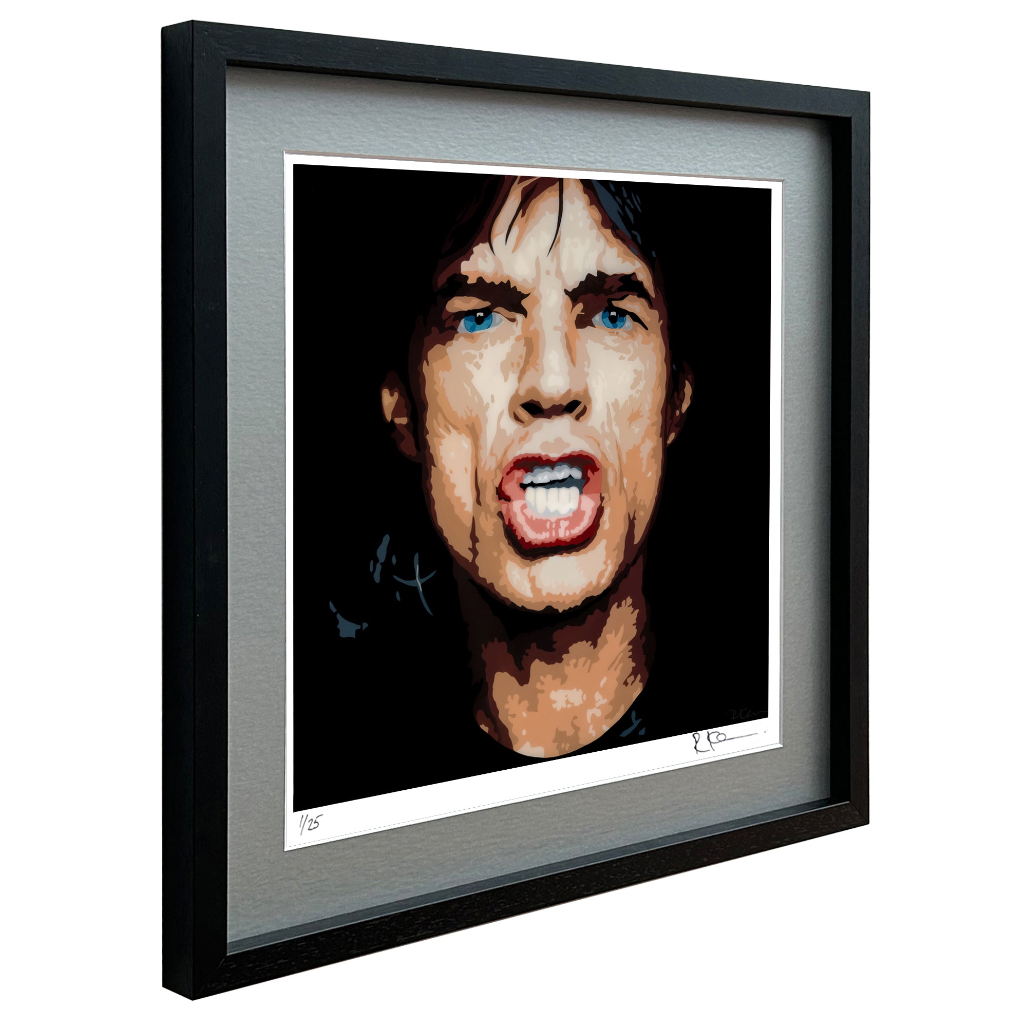 Mick Jagger Limited Edition Framed Print - Robert Kerr Art