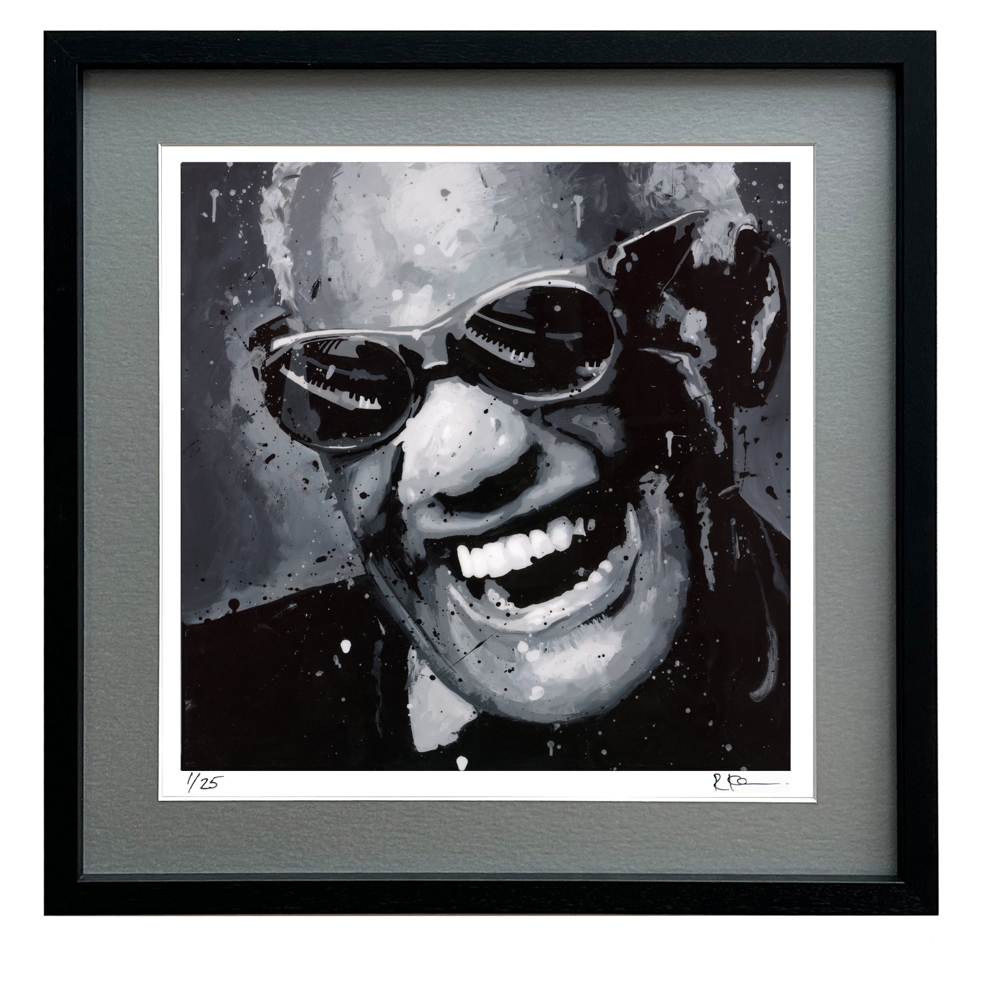 Ray Charles Limited Edition Framed Print